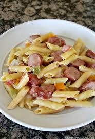 one pot cheesy smoked sausage pasta