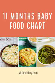 11 months baby food chart 11 months