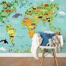 Fun Kids Map Wallpaper Mural