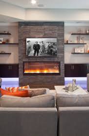 23 Stacked Stone Fireplace Ideas