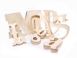 Large Wood Letters Any Font Custom