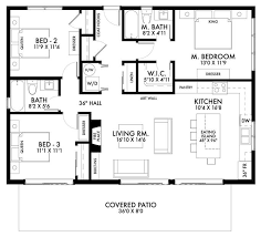 contemporary house plan 3 bedrms 2