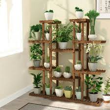 An indoor plant stand is great for showing off your houseplants; 5 6 Tier Wooden Plant Stand Indoor Outdoor Garden Planter Flower Pot Stand Uk Display Easels Home Garden