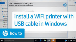This includes windows xp, vista, 7, 8, 8.1, and 10. Installing A Wireless Hp Printer With A Usb Cable In Windows Hp Printers Hp Youtube