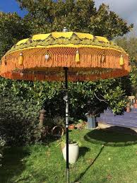 Yellow Painted Sun Umbrella