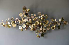 Curtis Jere Brass Raindrops Wall