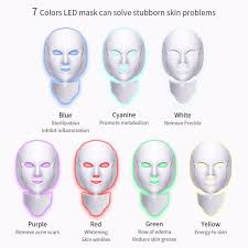 A Whole New Look 7 Colors Led Light Facial Therapy Mask