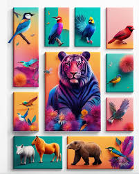 Colorful Animal Art Playground