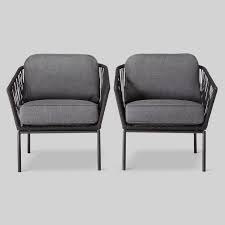 Black Gray Cushions Standish 2pc Club Chair