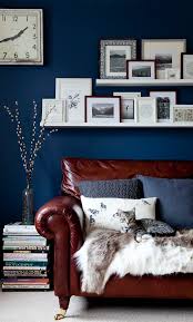 navy blue white interior schemes