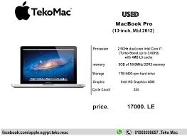 Check spelling or type a new query. Macbook Pro 13 Inch Mid 2012 Apple Egypt Teko Mac Facebook
