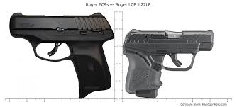 ruger ec9s vs ruger lcp ii 22lr size