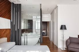 glass bathroom walls in modern