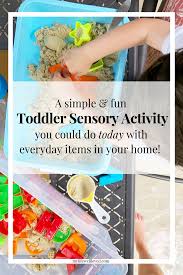 a toddler sensory activity you can do