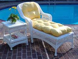 Replacement Cushion Only Wicker Chaise