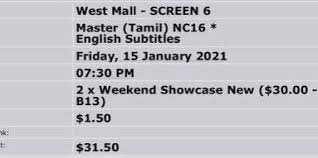 සිනමාවේ සිටින ඉතාමත් දක්ෂ අසහාය රංගධරයකු ලෙස අපට vijay sethupathi ව හඳුන්වන්නට පුලුවන් master 2021 සිනමාපටය ඔහුගේම චිත්‍රපටයක් නොවුනත් ඔහු ප්‍රතීවීර. Master Tamil Movie Ticket 15 01 2020 Everything Else On Carousell