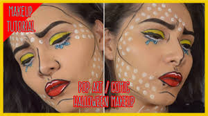 comic pop art halloween makeup tutorial