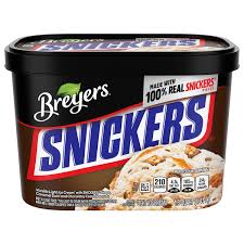 breyers ice cream light snickers