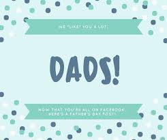 Blue Green Simple Fathers Day Facebook Post Templates By Canva