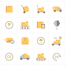 16 free delivery icons vector ai