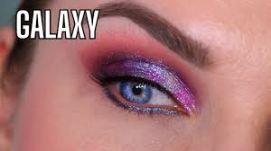 galactic glam galaxy eye makeup using