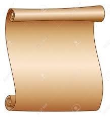 Blank Scroll Paper Old On White Background Powerpoint