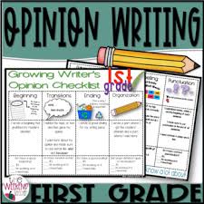 Opinion Writing For First Grade Worksheets Teaching