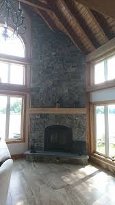 Cottage Corner Fireplace Featuring