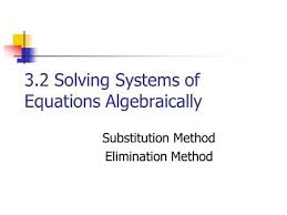 3 2 Solving Systems Of Equations