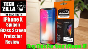 Esr tempered glass screen protector for iphone 12 11 pro max x xr xs se 8 7 6 6s. Iphone X Spigen Glass Screen Protector Youtube