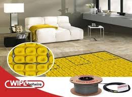 wipe hotwire undertile heating mat at