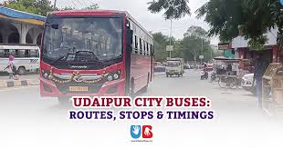 udaipur city buses routes stops