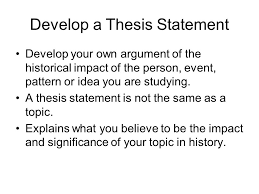 Developing a Thesis Statement    Yahoo Answers wikiHow