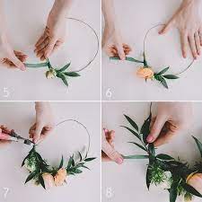 how to make a flower crown even non