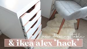 ikea alex drawers hack new dressing
