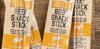 natural gr fed beef snack stick
