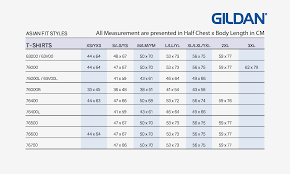 Gildan Dryblend 50 50 T Shirt Size Chart Nils Stucki