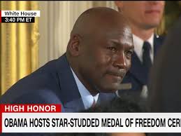 President barack obama awarding the presidential medal of freedom to bill clinton, harvey weinstein, anthony weiner and bill cosby with the caption. Obama Michael Jordan Is More Than Just An Internet Meme Business Insider