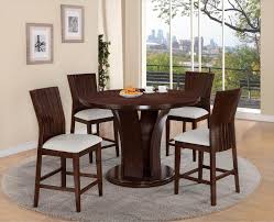 The table is really tall, but fortunately our chairs swivel up, so that's not a problem. Crown Mark D2734wh Daria Round Pub Height Dining Table And Stool Set 5pcs D2734wh Set 5