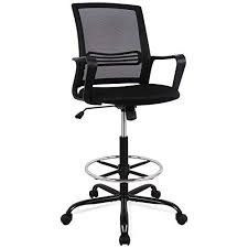 The seat height varies between 43.5 to 47 inches. Smugchair Smugchair Drafting Chair Tall Office Chair For Standing Desk Drafting Mesh Table Chair With Adjustable