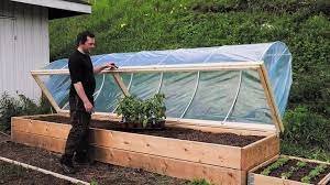 Diy Hinged Hoophouse For Raised Bed