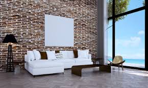 White Brick Wall Living Room Images