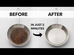 how to clean stainless steel pans you
