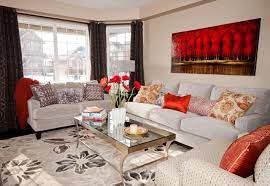 red and beige living room ideas