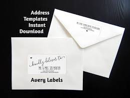 Printable Address Template For Envelope Labels Avery 2 X