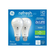Ge Refresh 75 Watt Eq A21 Daylight Dimmable Led Light Bulb 2 Pack In The General Purpose Led Light Bulbs Department At Lowes Com
