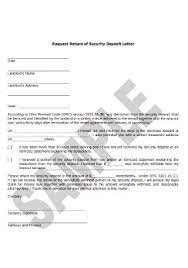 sle security deposit return letters