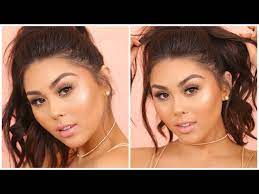 natural glowy prom makeup tutorial for