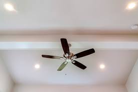 recessed lights with a ceiling fan