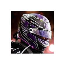 Lewis hamilton is going with a royal purple theme, which he's given some extra meaning this year. Casque Helmet 1 5 Lewis Hamilton F1 2021 Mercedes Spark 5hf062 Miniatures Autos Motos